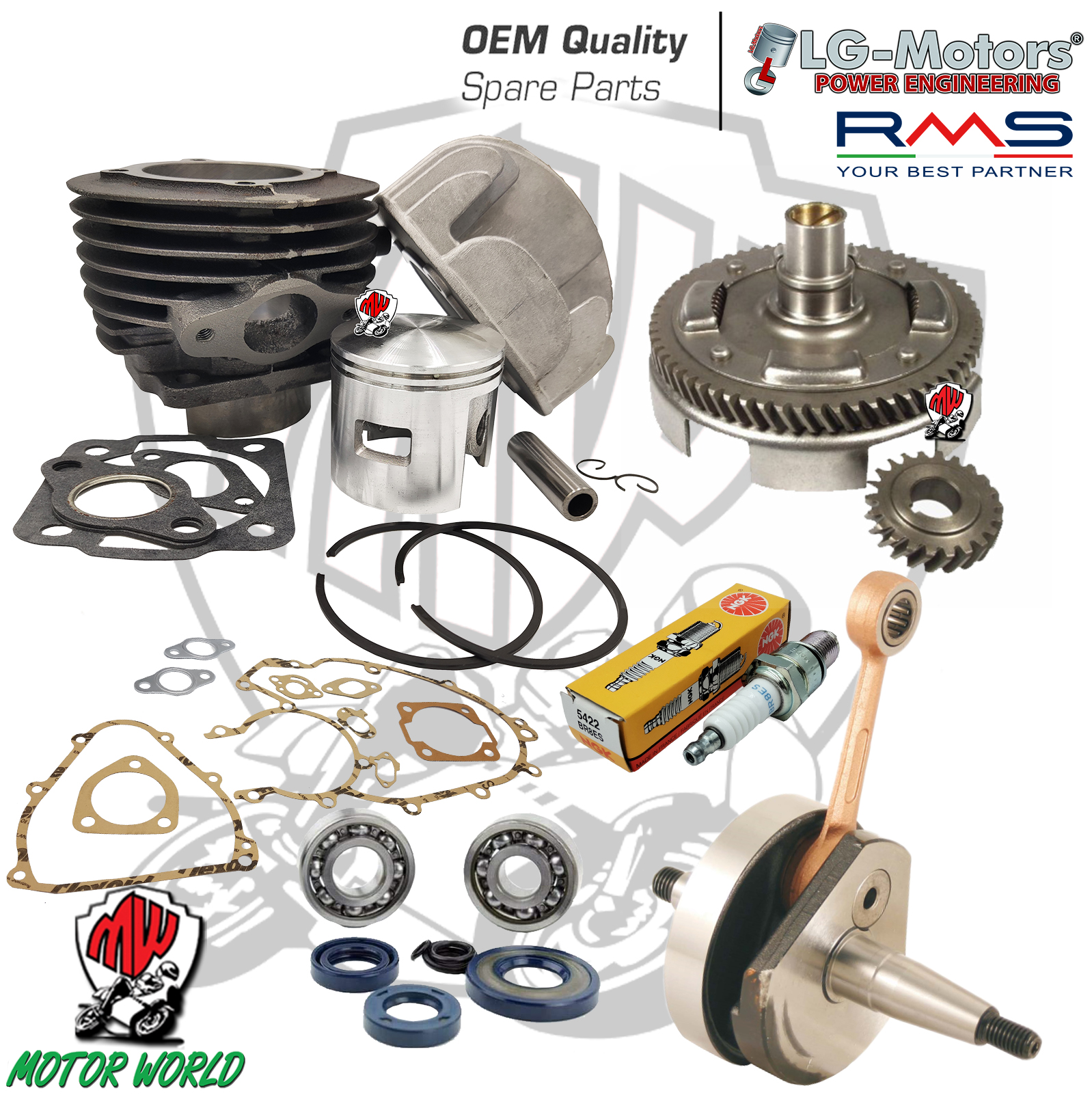 Engine Processing Kit Ø 55 102 CC Piaggio Vespa PK 50 S | eBay